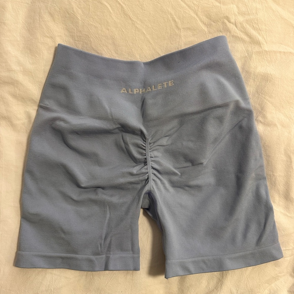 Alphalete Women's Mystic Blue Biker Shorts